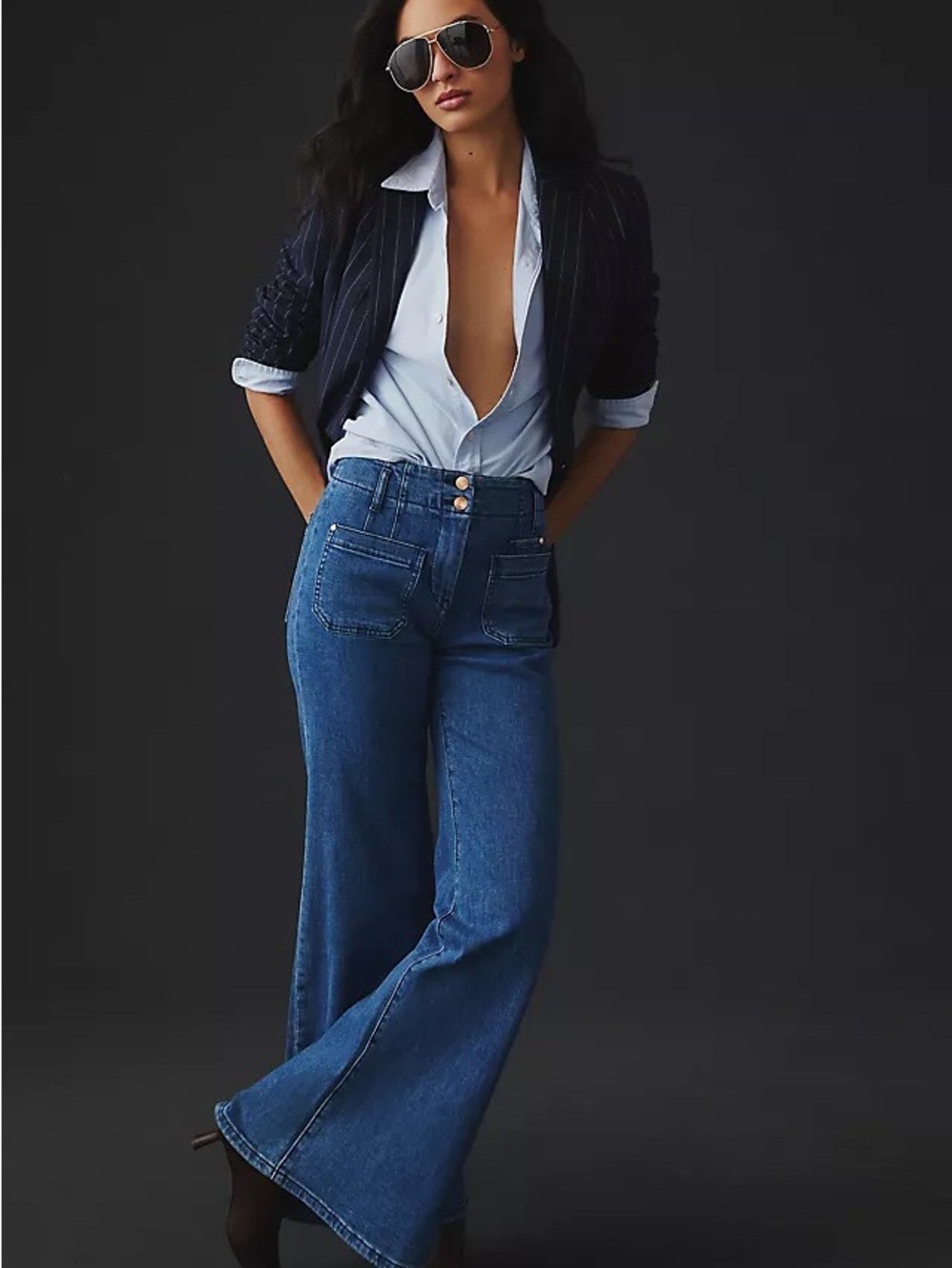 Maeve by Anthropologie The Junie High Rise Flare Jean Size 26